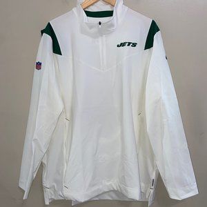 Nike New York Jets Team Issue On Field Sideline 1/4 Zip Jacket Mens CW9167